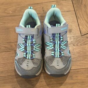 Merrell Kids' Gray and Teal Sneakers